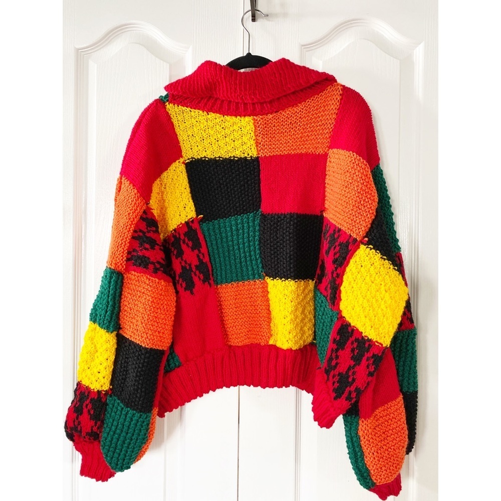 Harry Styles Handmade Multicolored patchwork cardigan inspired by J W - Picture 2 of 12